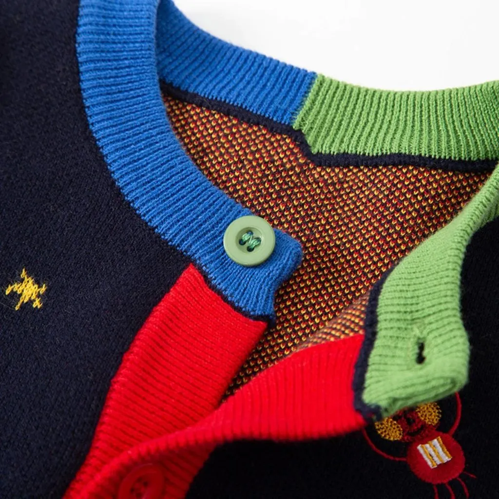 Spaceship Unisex Knit Cardigan
