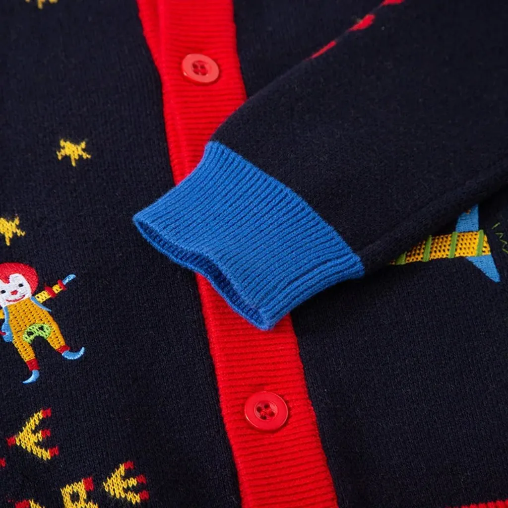 Spaceship Unisex Knit Cardigan