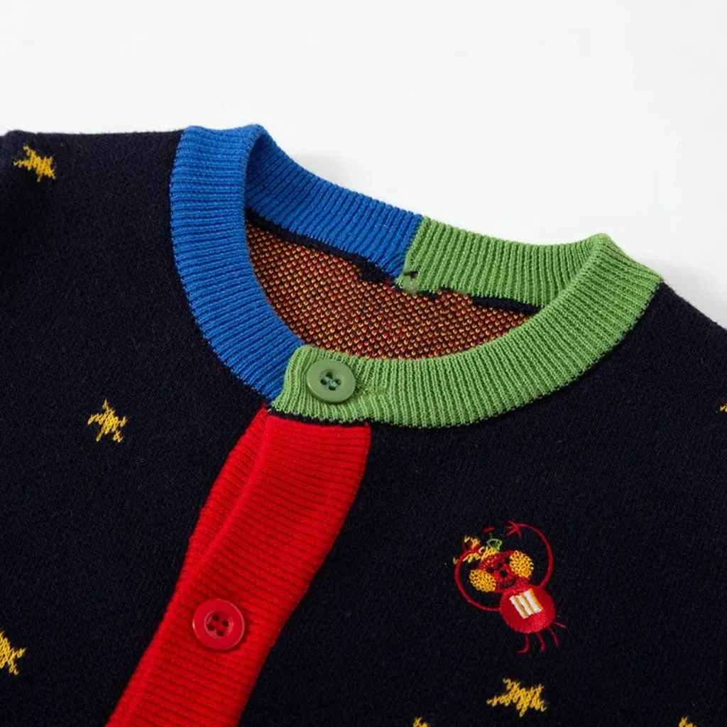 Spaceship Unisex Knit Cardigan