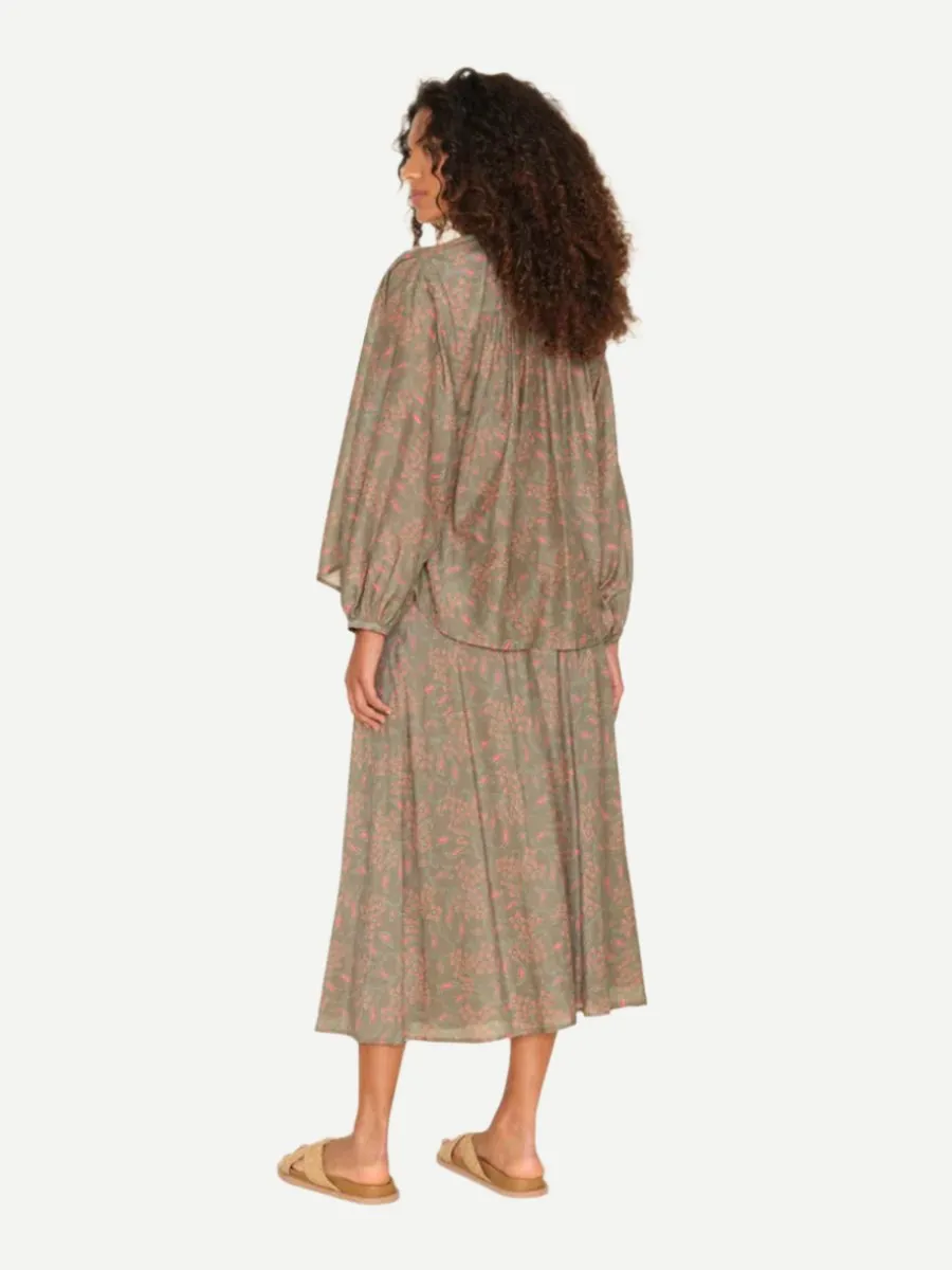 Tara Skirt in Olive Coral
