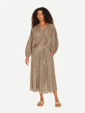 Tara Skirt in Olive Coral