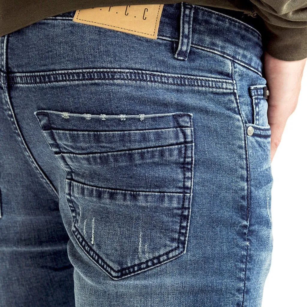 Trench Skinny Jeans - Light Blue