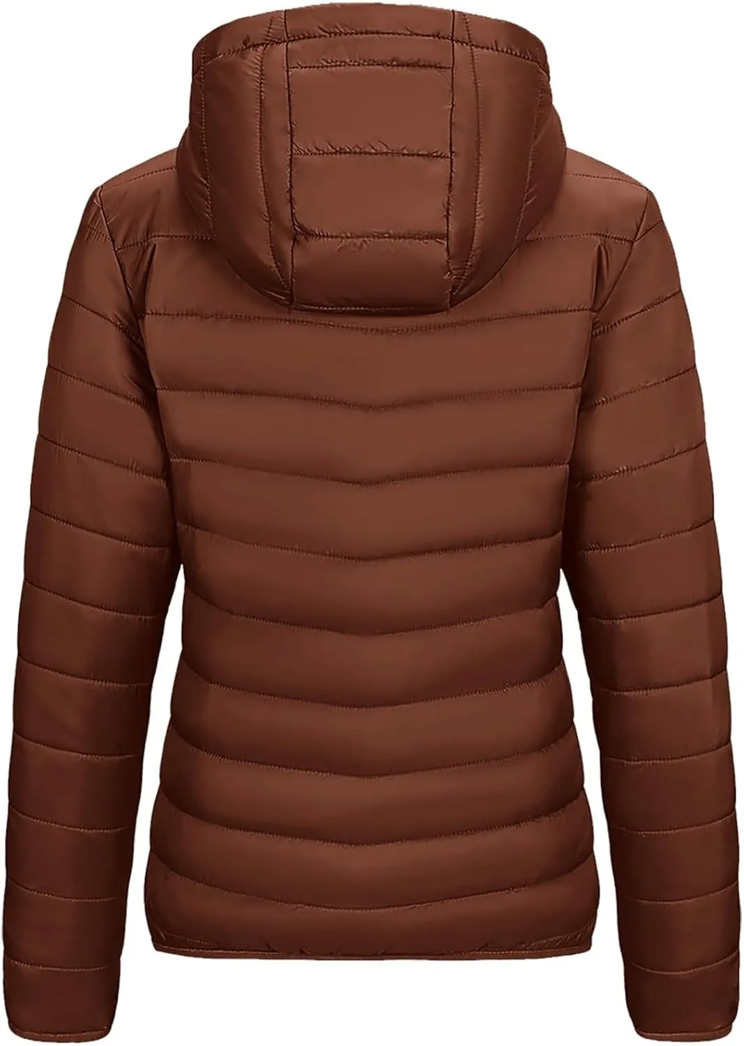 Uillui Womens Hooded Packable Puffer Jacket Light Weight Short Down Jacket for Hiking Travel Quilted Warm Short Winter Coats