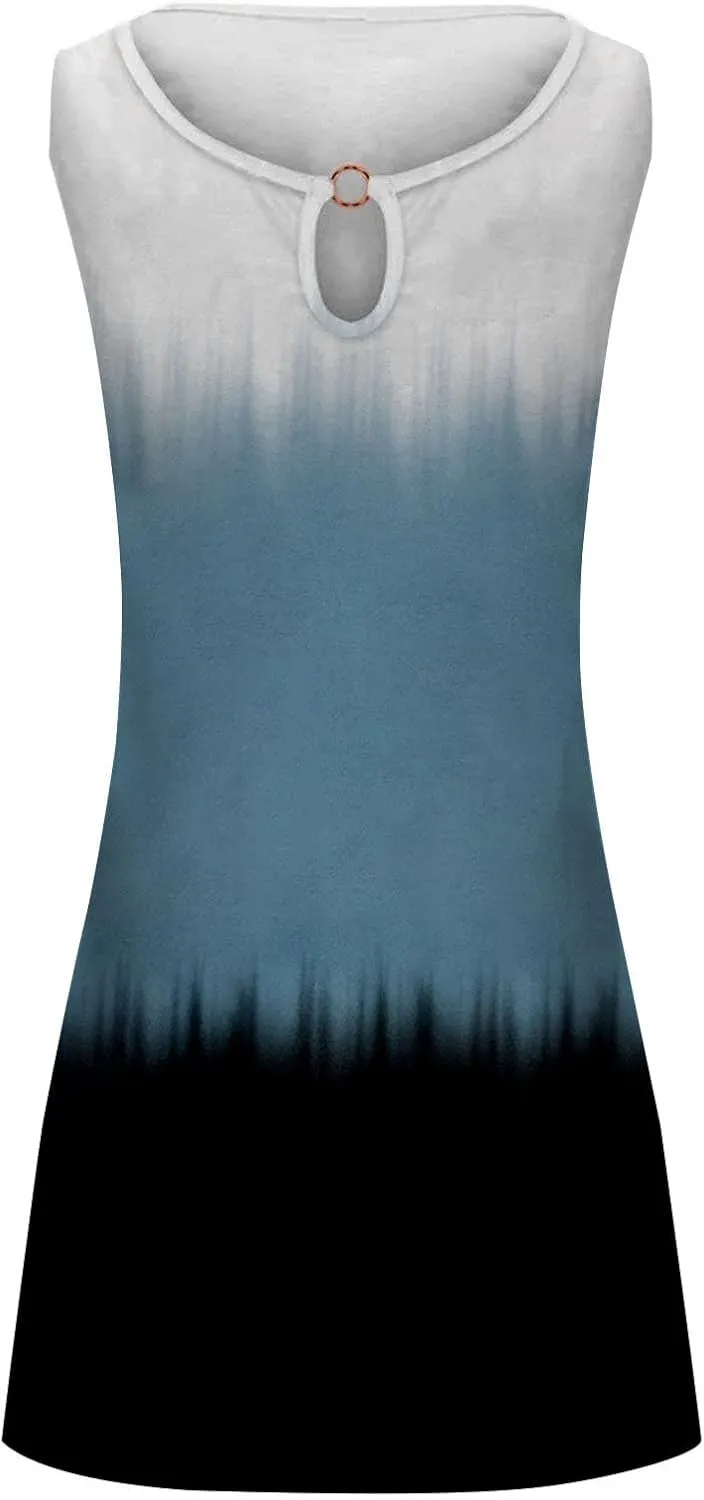Women's Sundresdes Sun Dresses for Women 2025 Vacation Beach Casual Summer Sundresses Sleeveless Tank Short Boho