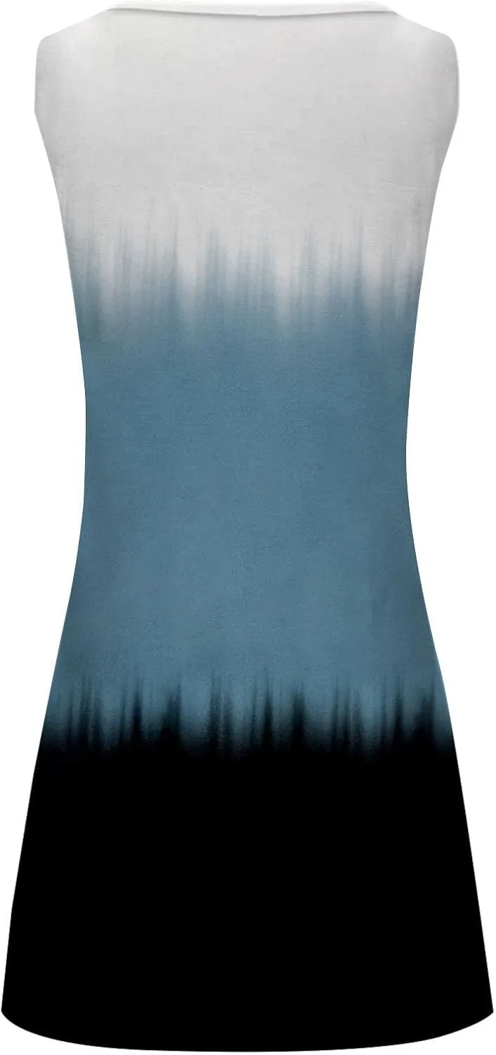 Women's Sundresdes Sun Dresses for Women 2025 Vacation Beach Casual Summer Sundresses Sleeveless Tank Short Boho