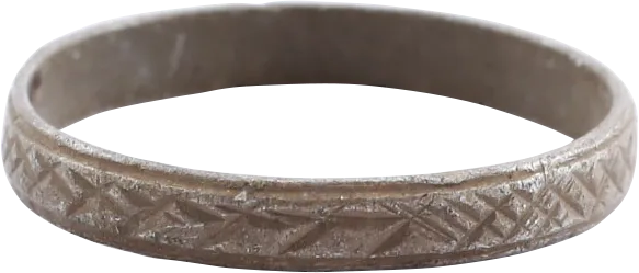 WORLD WAR I TRENCH ART RING, SIZE 6 1/2